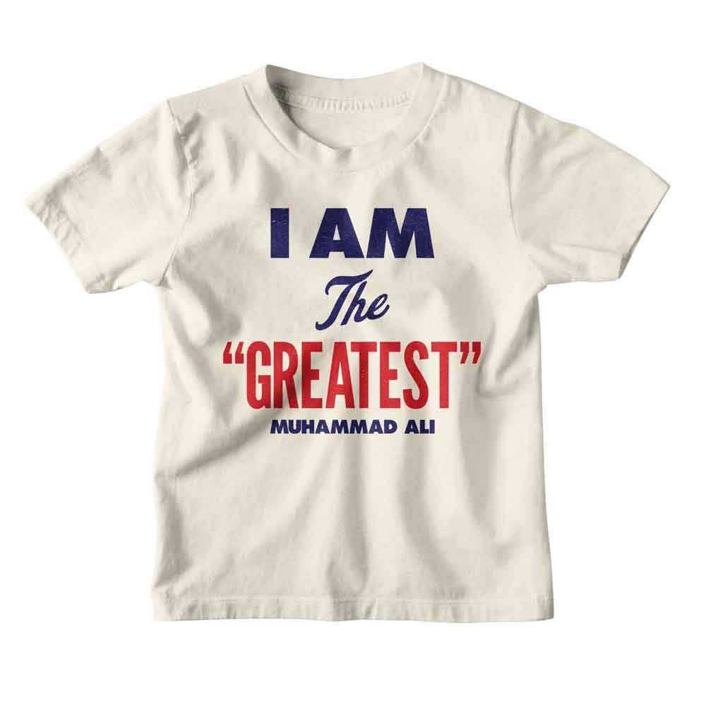 MUHAMMAD ALI Kids T-Shirt, GREATEST AMERICANA