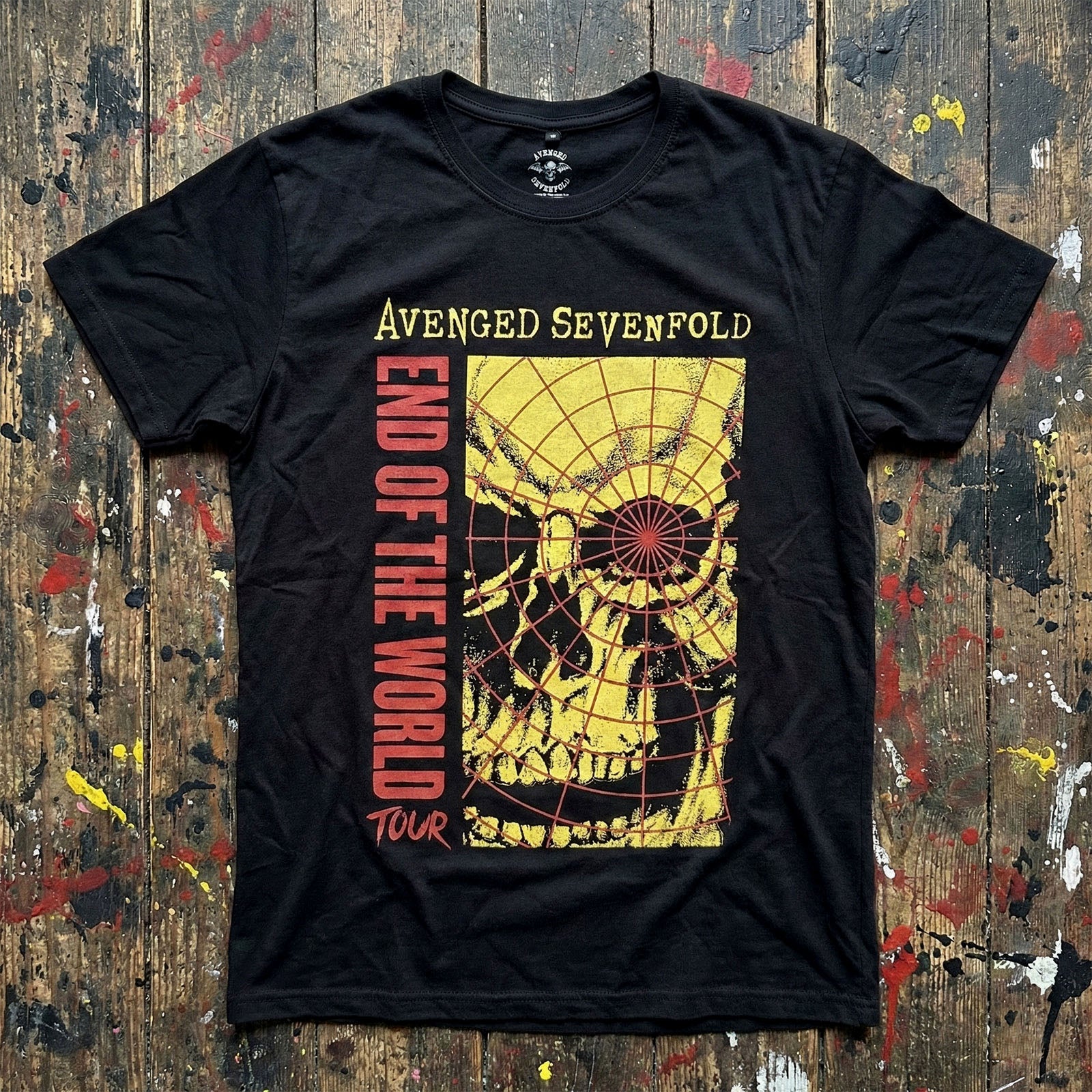 AVENGED SEVENFOLD Carbon T-Shirt, End Of The World Tour
