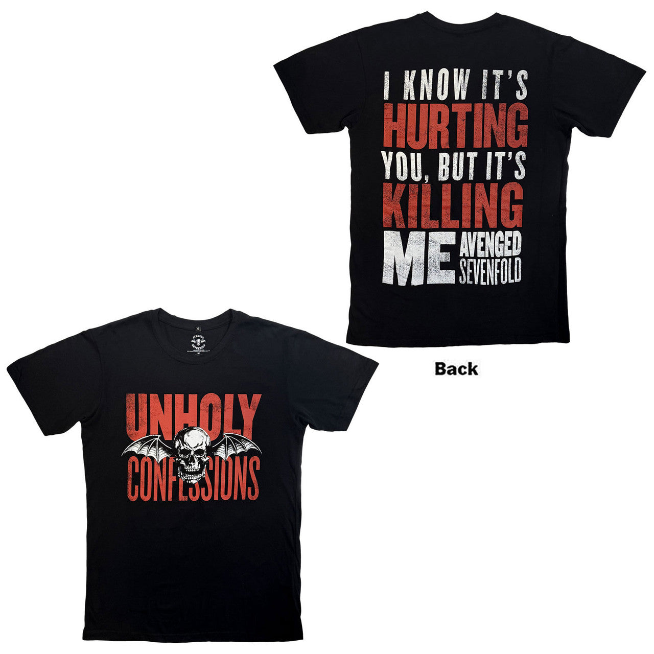 AVENGED SEVENFOLD Carbon T-Shirt, Unholy Confessions