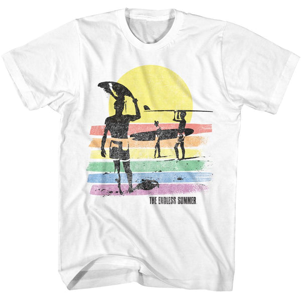 THE ENDLESS SUMMER Eye-Catching T-Shirt, Rainbow