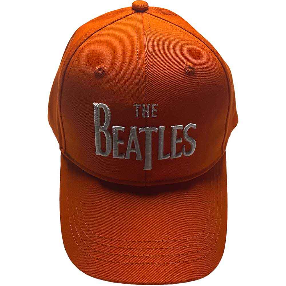 THE BEATLES Baseball Cap, White Drop T Logo