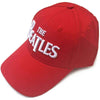 THE BEATLES Baseball Cap, White Drop T Logo