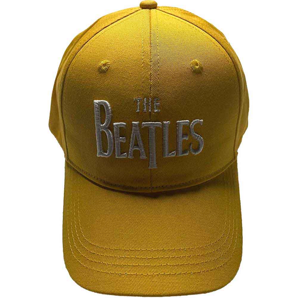 THE BEATLES Baseball Cap, White Drop T Logo