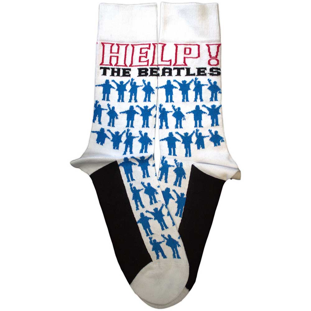 The Beatles Unisex Ankle Socks — Help Silhouettes Repeat