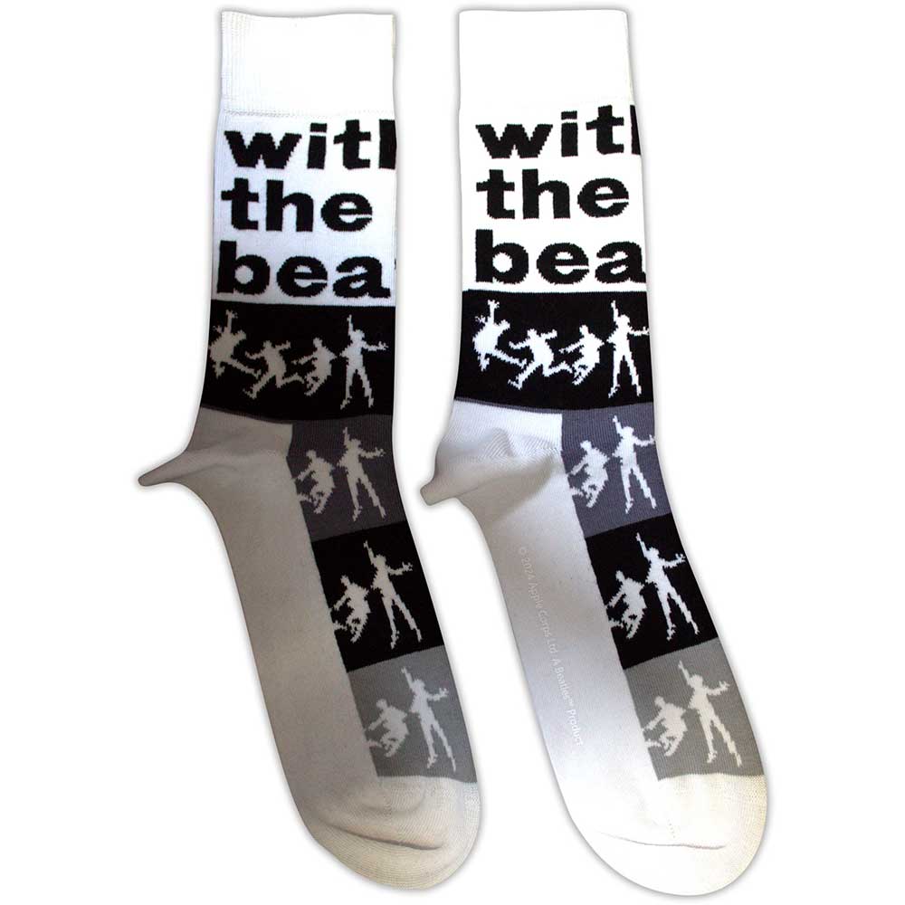 The Beatles Unisex Ankle Socks With The Beatles Silhouette Stripes
