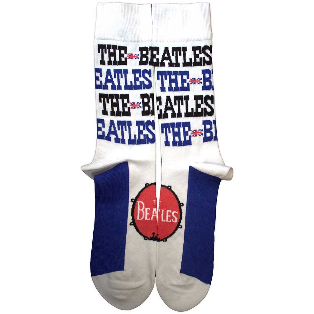 THE BEATLES Unisex Ankle Socks, Budokan Poster & Drum Logo