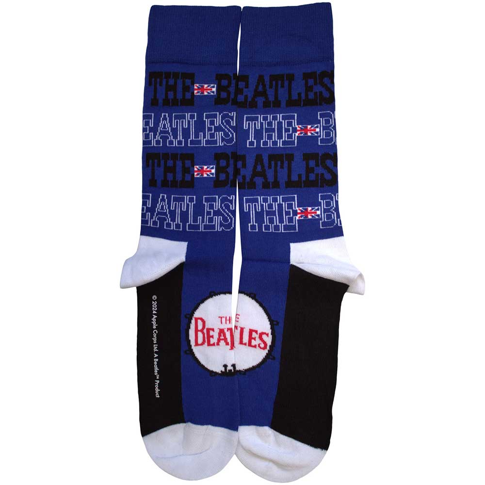 THE BEATLES Unisex Ankle Socks, Budokan Poster & Drum Logo