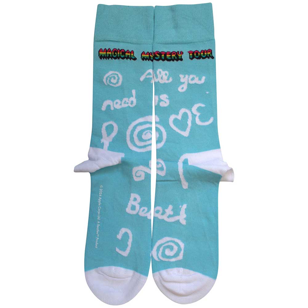 THE BEATLES Unisex Ankle Socks, Magical Mystery Tour All You Need Is Love