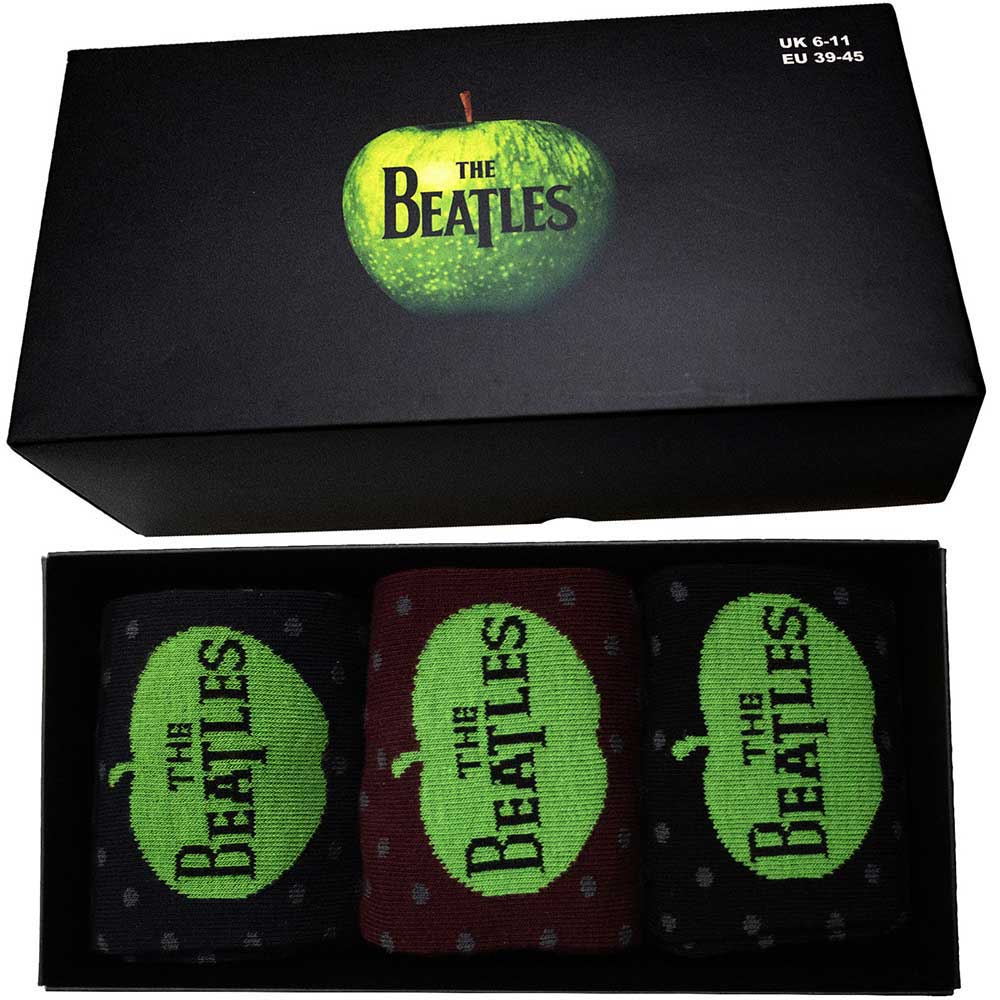 THE BEATLES Unisex Ankle Socks, Apple & Spots