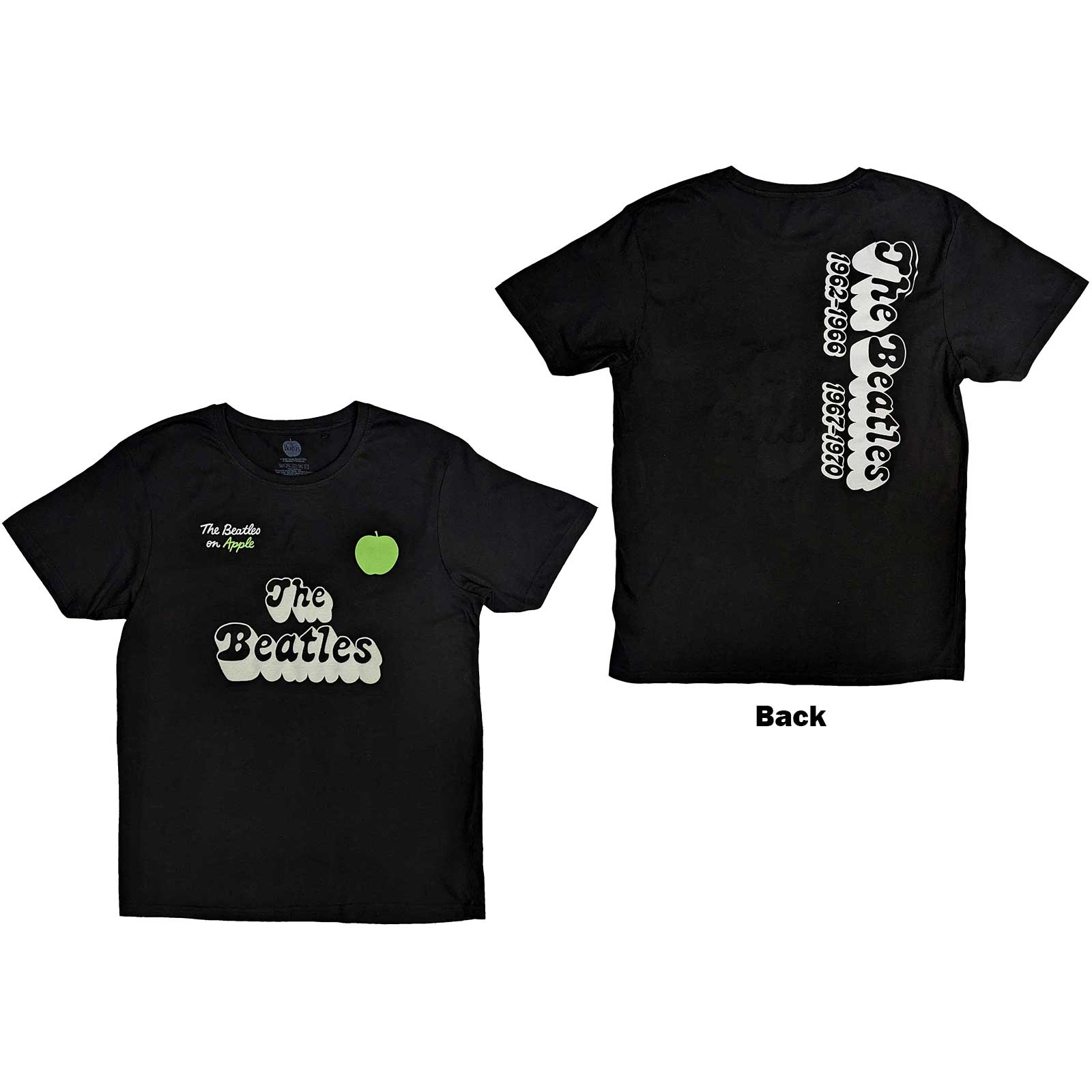 THE BEATLES Attractive T-Shirt, 70s Logo & Years