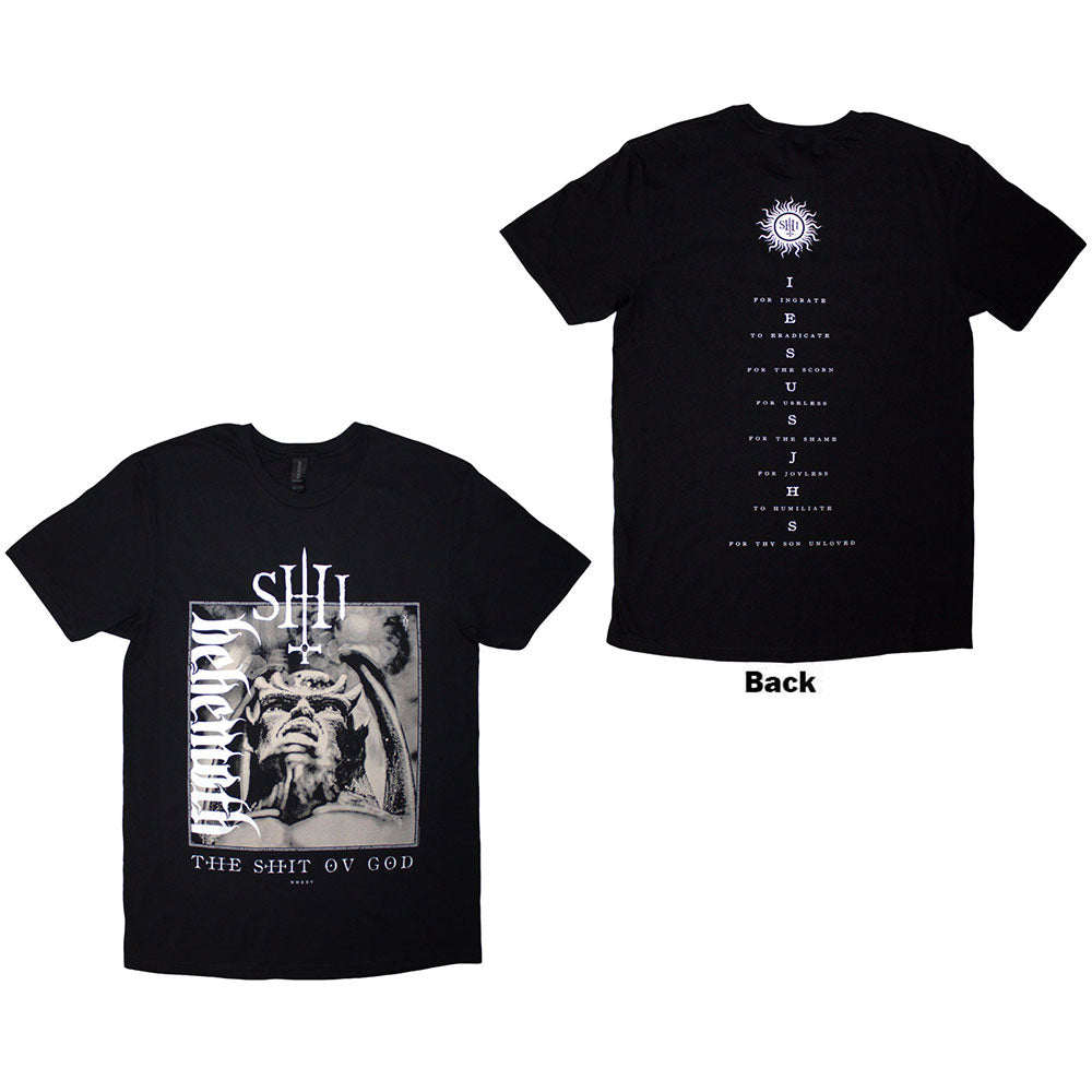 BEHEMOTH Attractive T-Shirt, The Shit Ov God Vertical Logo