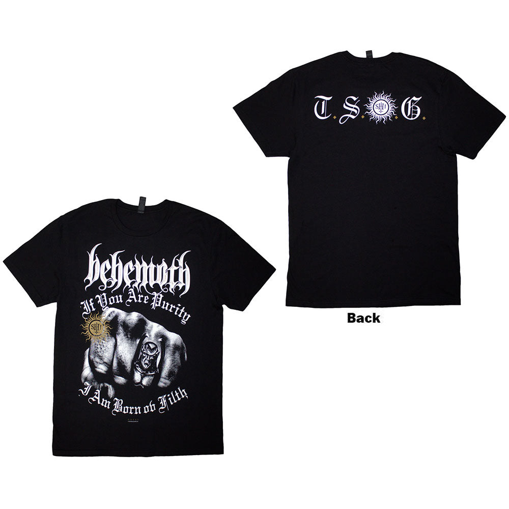 BEHEMOTH Attractive T-Shirt, The Shit Ov God Purity Fist