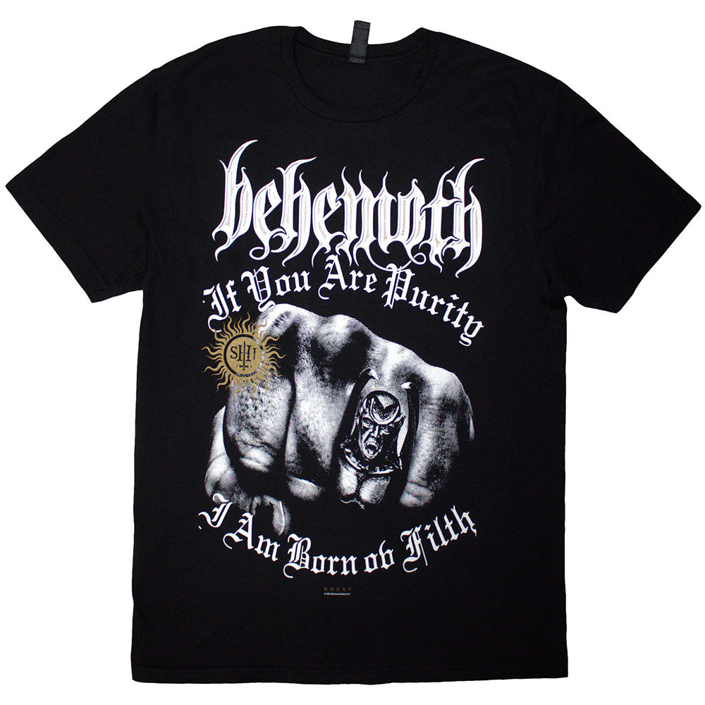 BEHEMOTH Attractive T-Shirt, The Shit Ov God Purity Fist