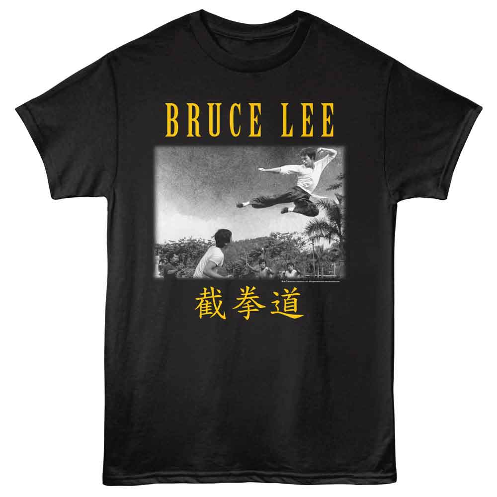 BRUCE LEE Glorious T-Shirt, FLYING KICK LANDSCAPE