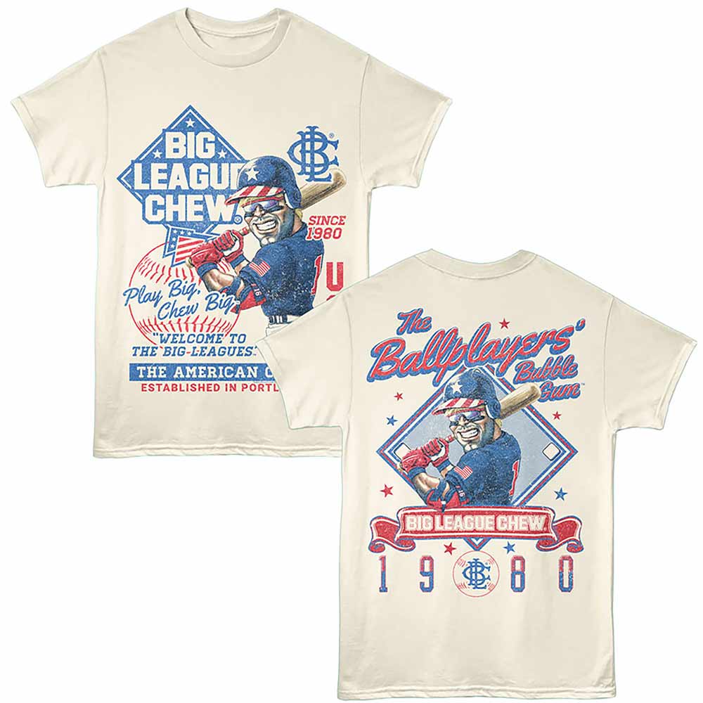 BIG LEAGUE CHEW Eye-Catching T-Shirt, USA SLUGGER