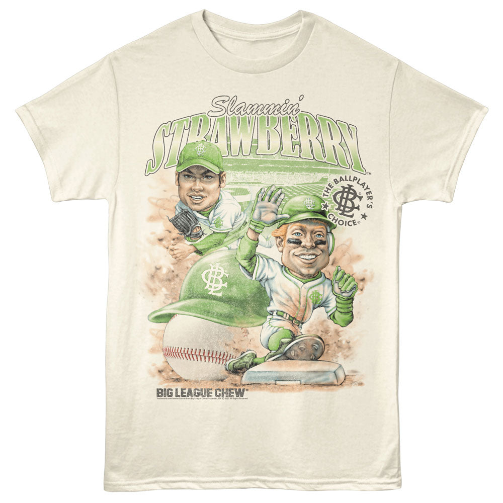 BIG LEAGUE CHEW Eye-Catching T-Shirt, SLAMMING STRAWBERRY