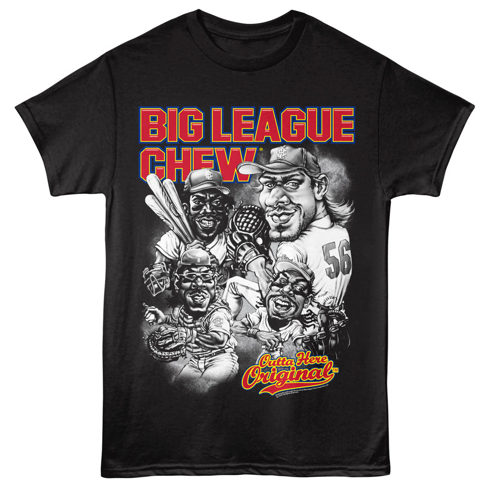 BIG LEAGUE CHEW Eye-Catching T-Shirt, OUTTA HERE