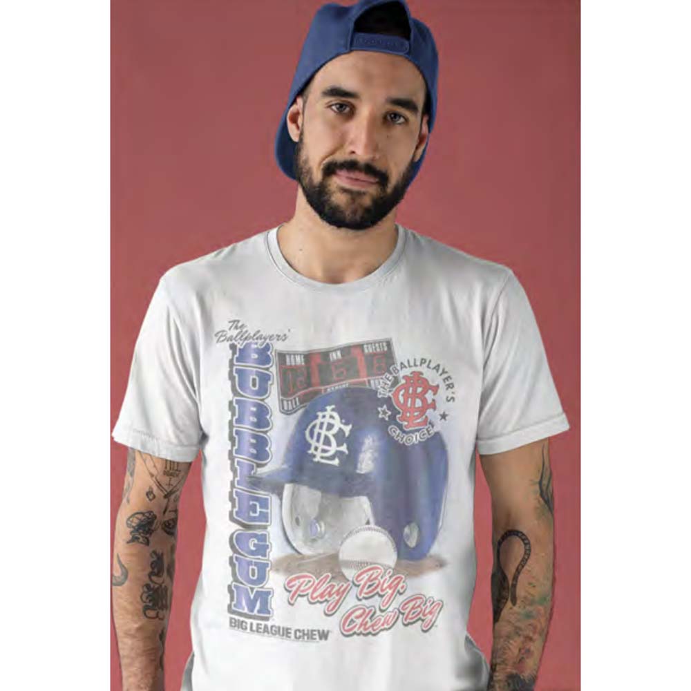BIG LEAGUE CHEW Eye-Catching T-Shirt, Helmet