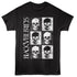 Black t-shirt with skull design and &