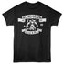Black t-shirt with &