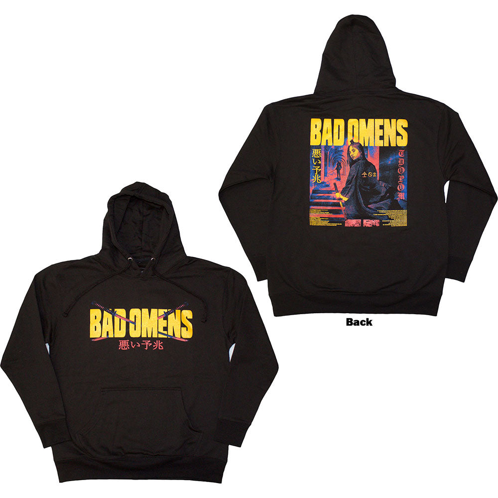 BAD OMENS Attractive Hoodie, Samurai Woman