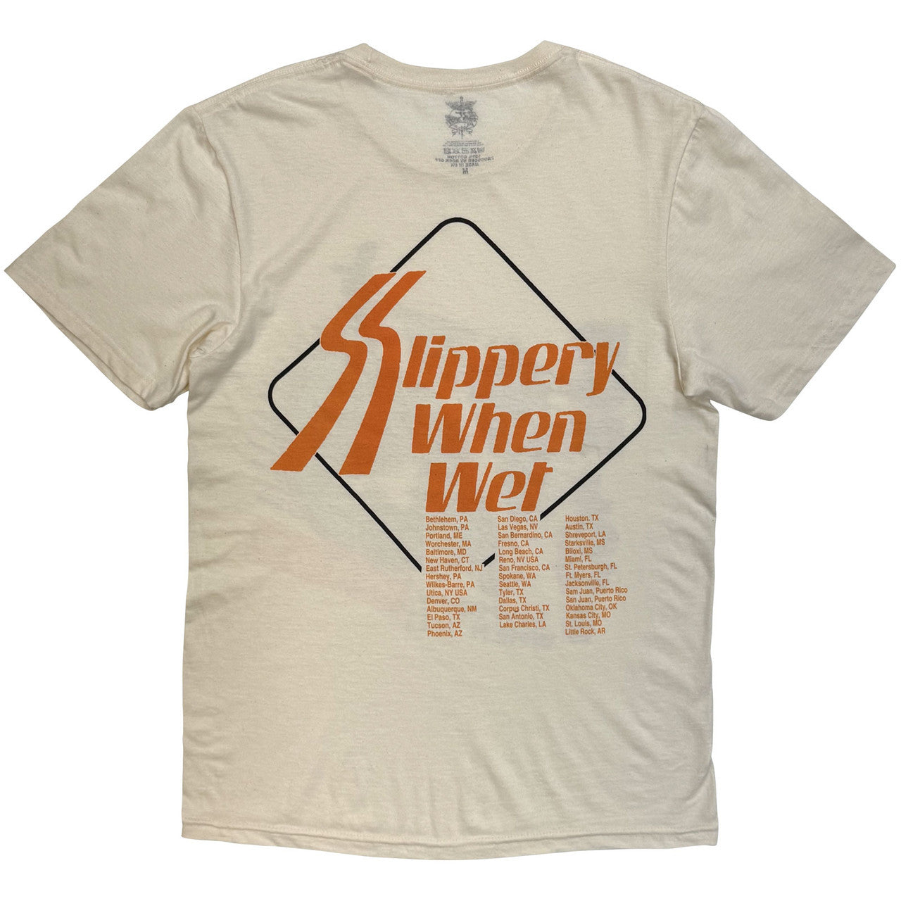 BON JOVI Attractive T-shirt, Slippery When Wet Tour &