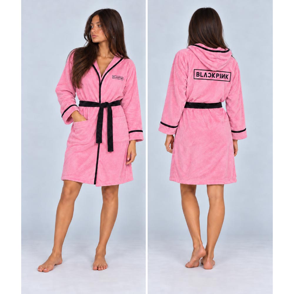 BLACKPINK Bathrobe — Logo on Pink