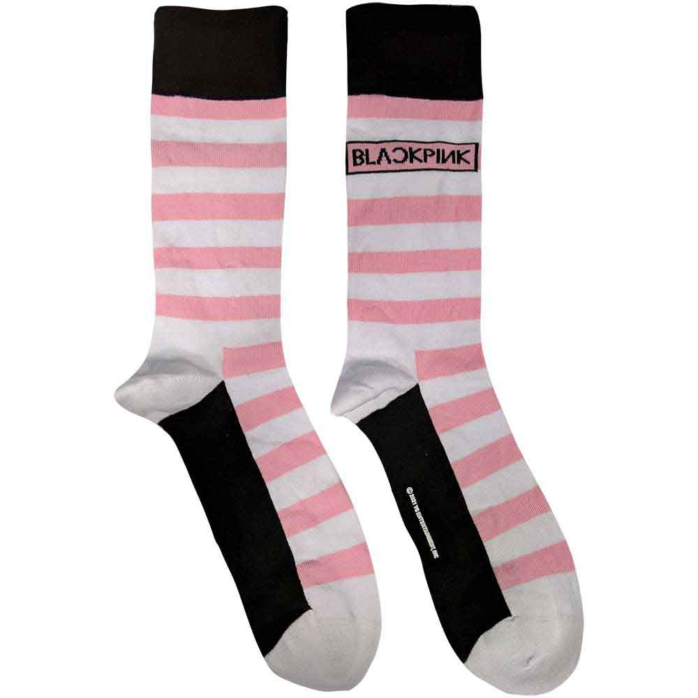 BLACKPINK Unisex Ankle Socks, Stripes & Logo