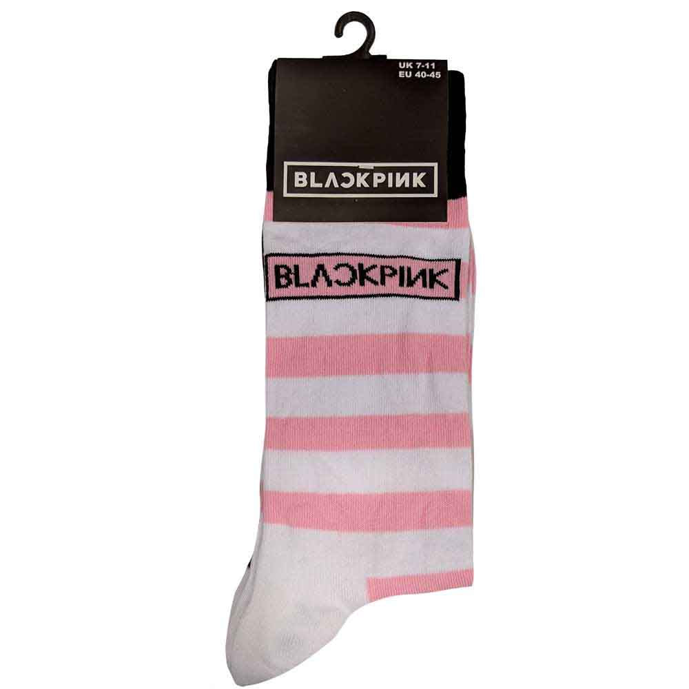 BLACKPINK Unisex Ankle Socks, Stripes & Logo