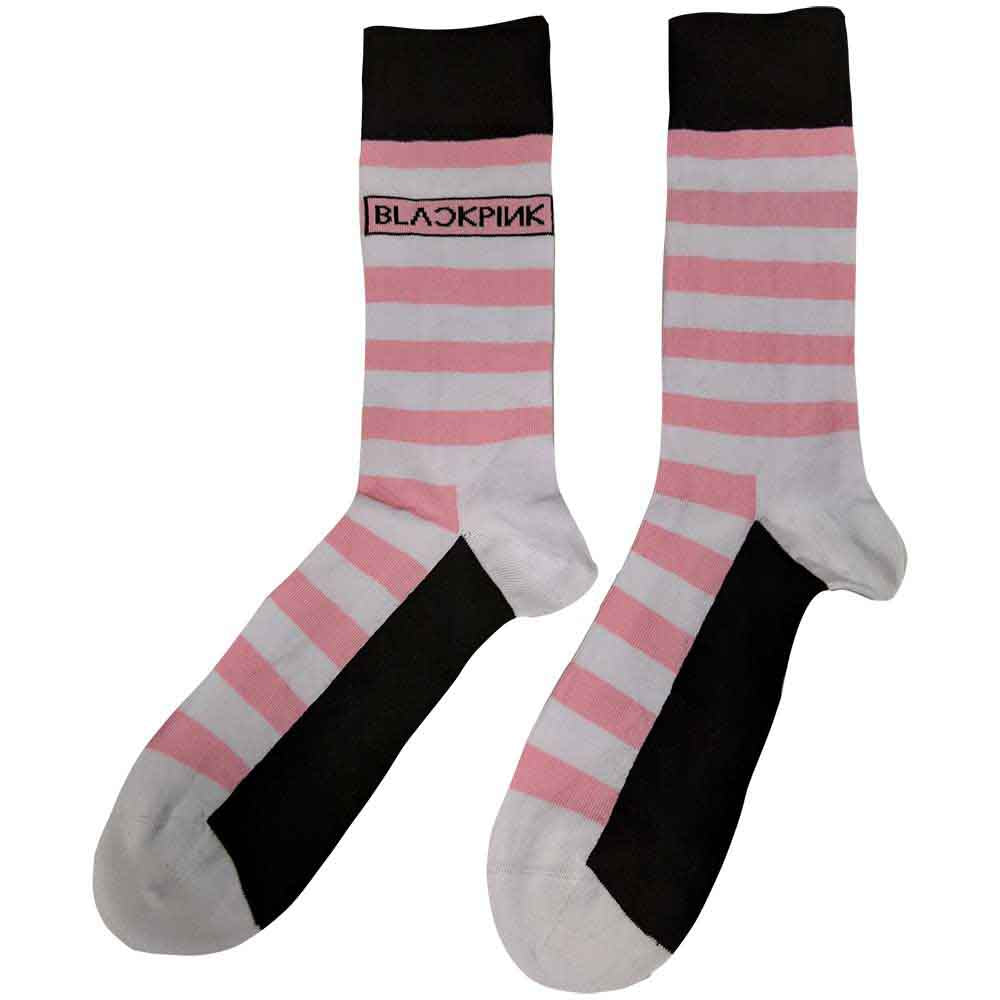 BLACKPINK Unisex Ankle Socks, Stripes & Logo