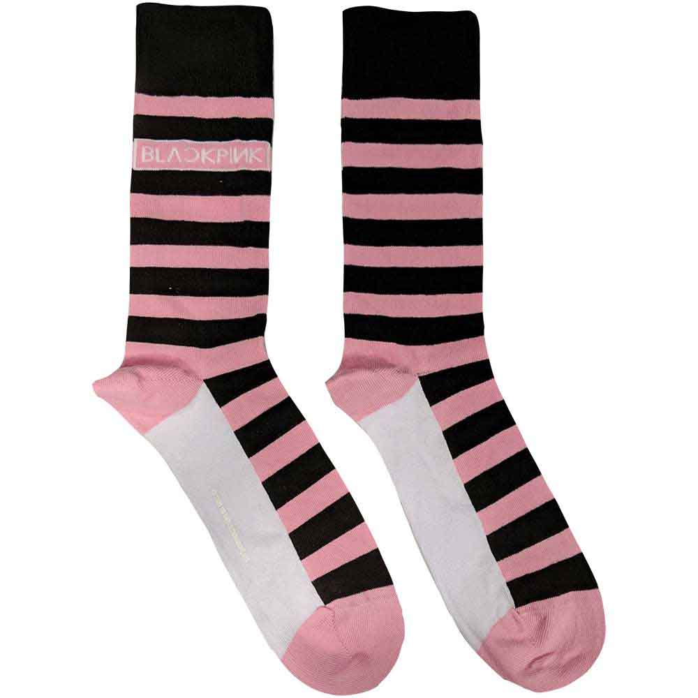 BLACKPINK Unisex Ankle Socks, Stripes & Logo