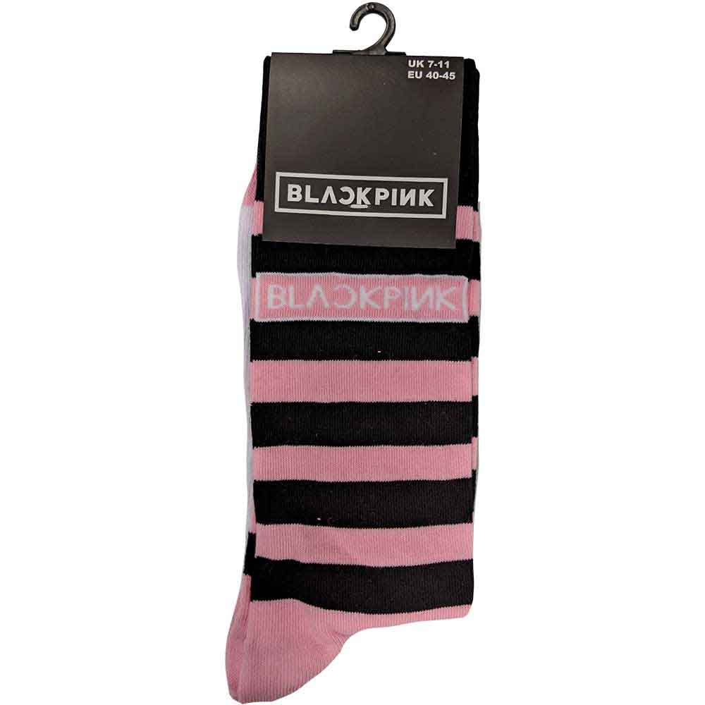 BLACKPINK Unisex Ankle Socks, Stripes & Logo