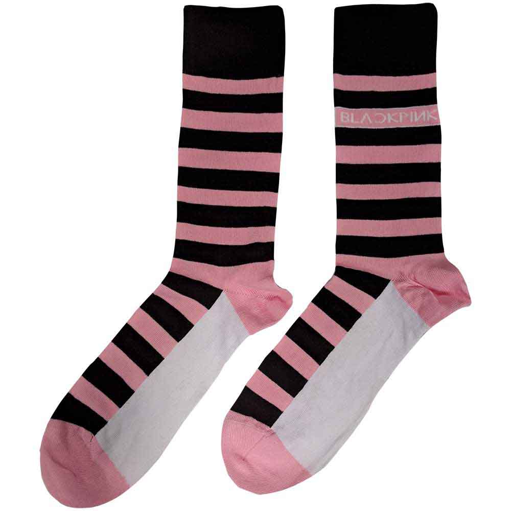 BLACKPINK Unisex Ankle Socks, Stripes & Logo