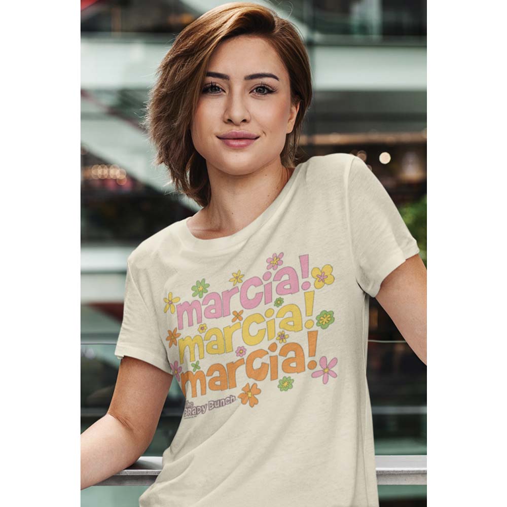BRADY BUNCH Eye-Catching T-Shirt, MARCIA MARCIA MARCIA
