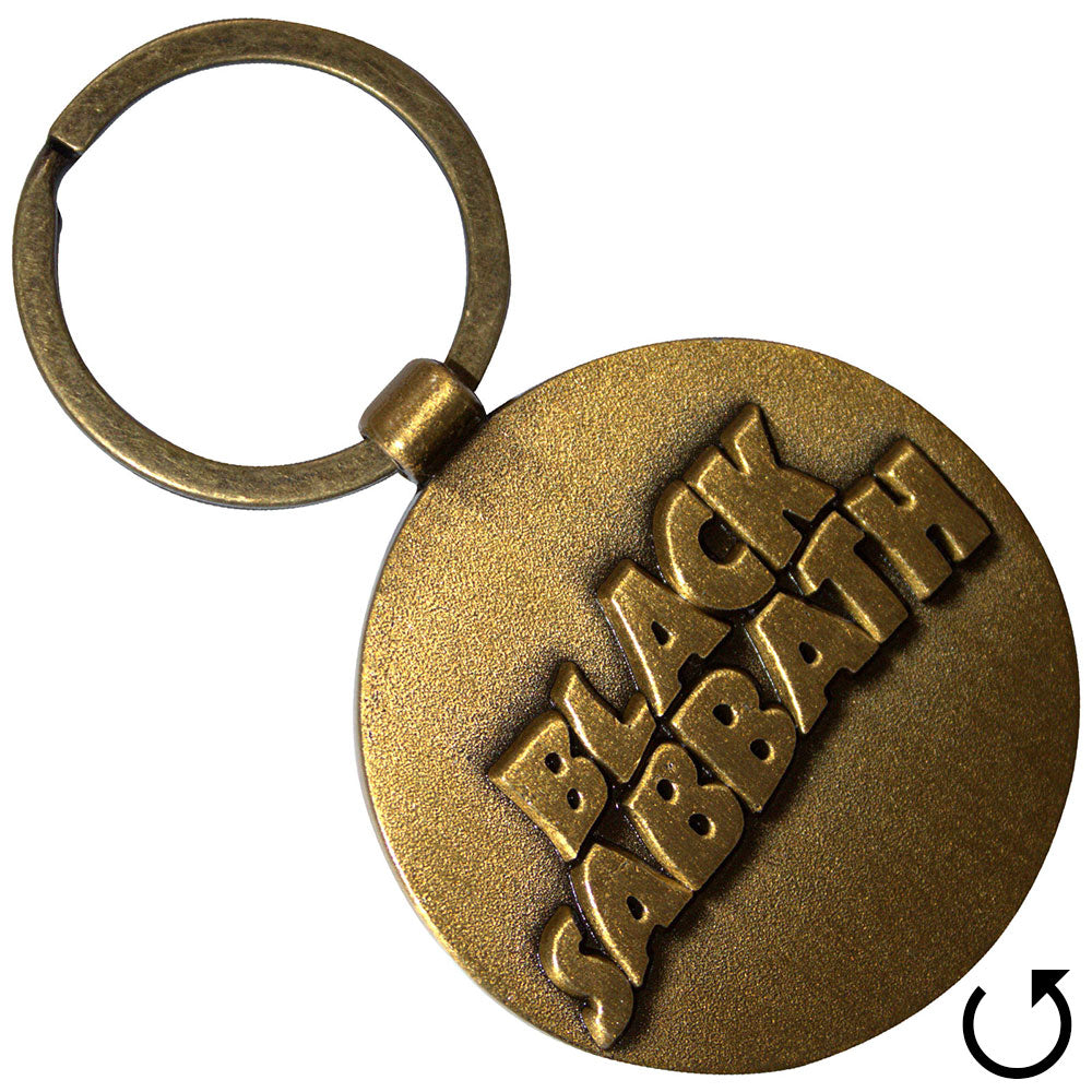 BLACK SABBATH Keychain, 3D Wavy Logo