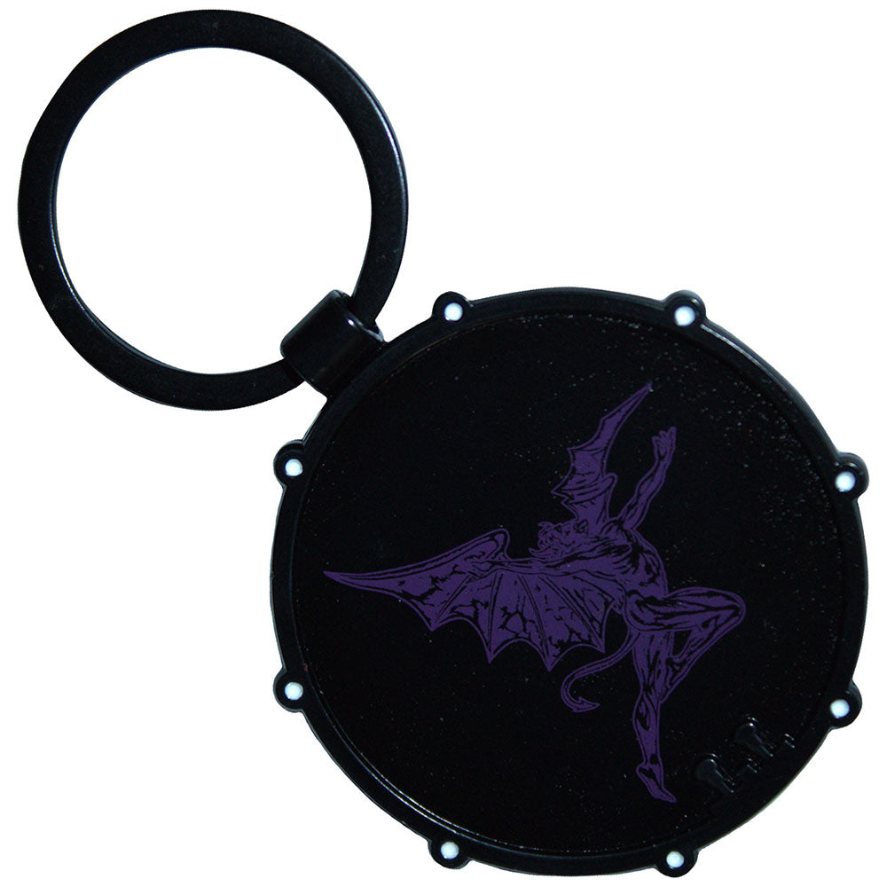 BLACK SABBATH Keychain, Wavy Logo & Daemon Drum