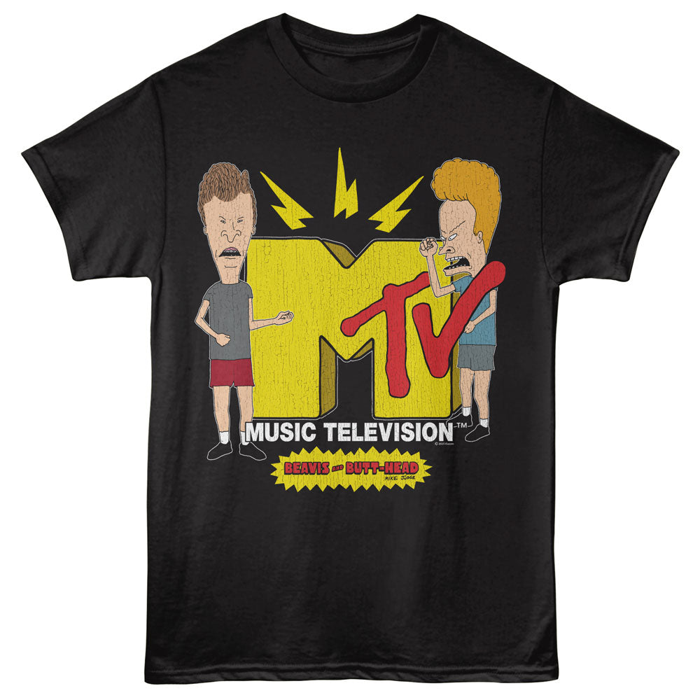 BEAVIS AND BUTT-HEAD Eye-Catching T-Shirt, ROCKIN