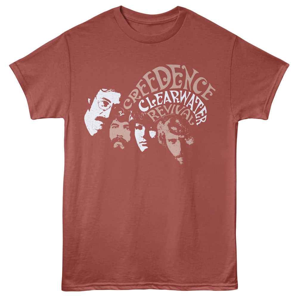CREEDENCE CLEARWATER REVIVAL Eye-Catching T-Shirt, FACES