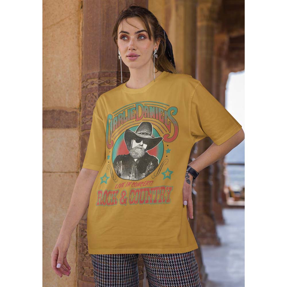 CHARLIE DANIELS BAND Eye-Catching T-Shirt, Rock & Country