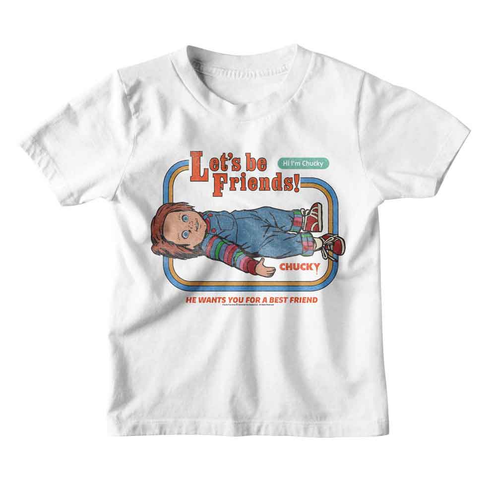 CHUCKY Kids T-Shirt, LETS BE FRIENDS