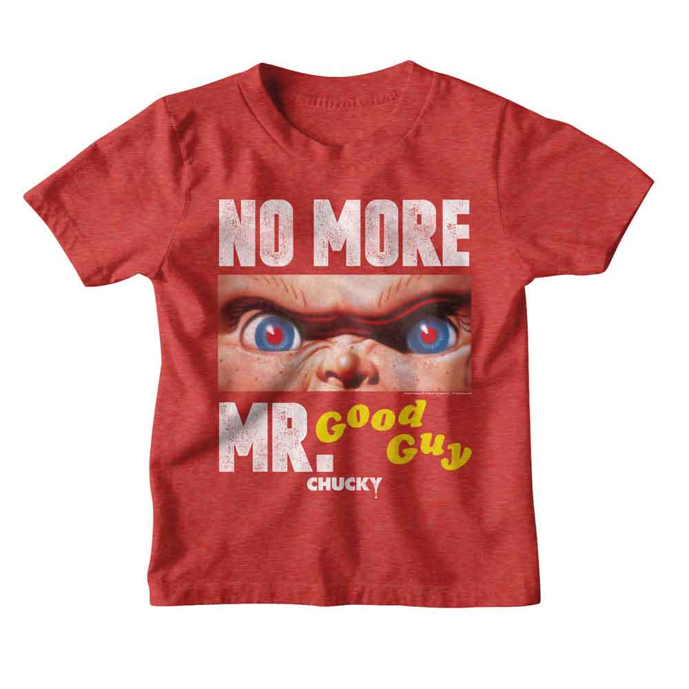 CHUCKY Kids T-Shirt, NO MORE MR GOOD GUY