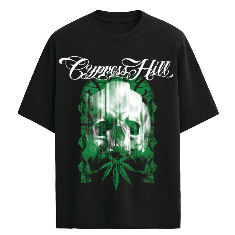CYPRESS HILL T-Shirt, Skull and Leaf
