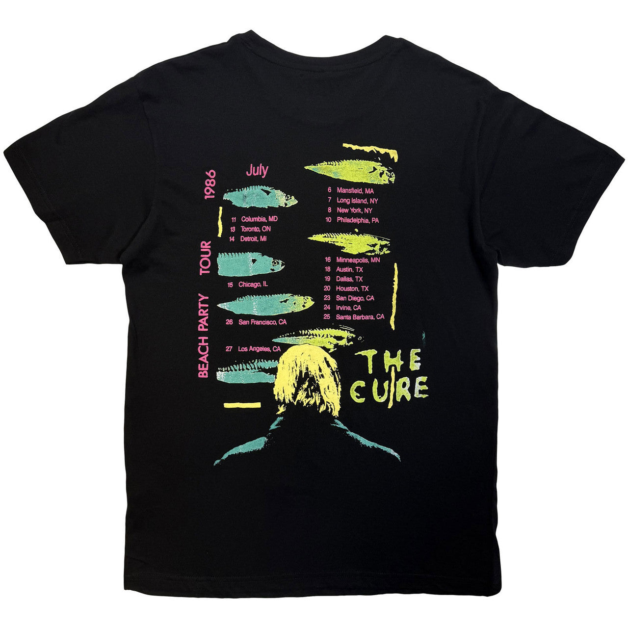 THE CURE Carbon T-Shirt, Beach Party Tour &