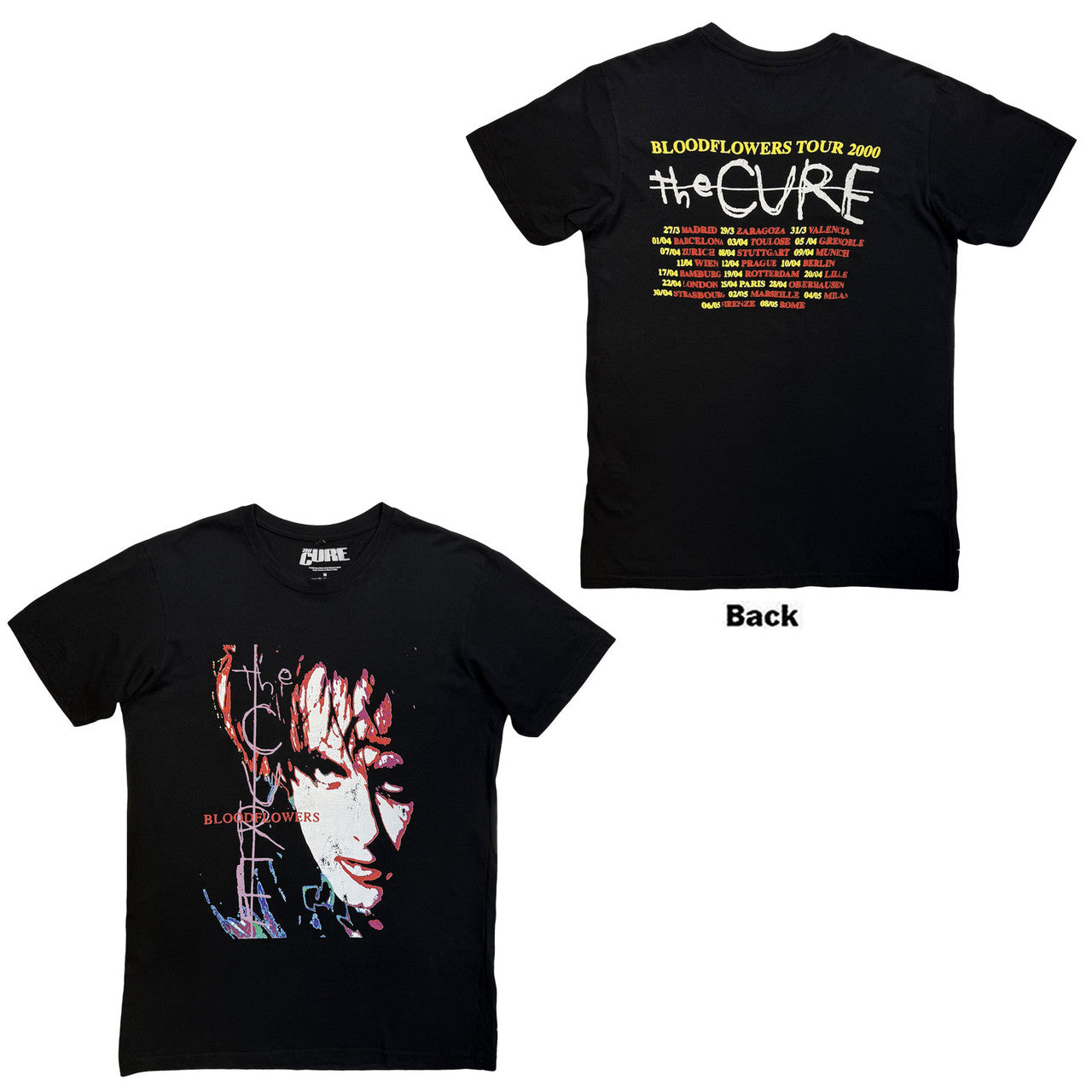 THE CURE Carbon T-Shirt, Bloodflowers Tour &