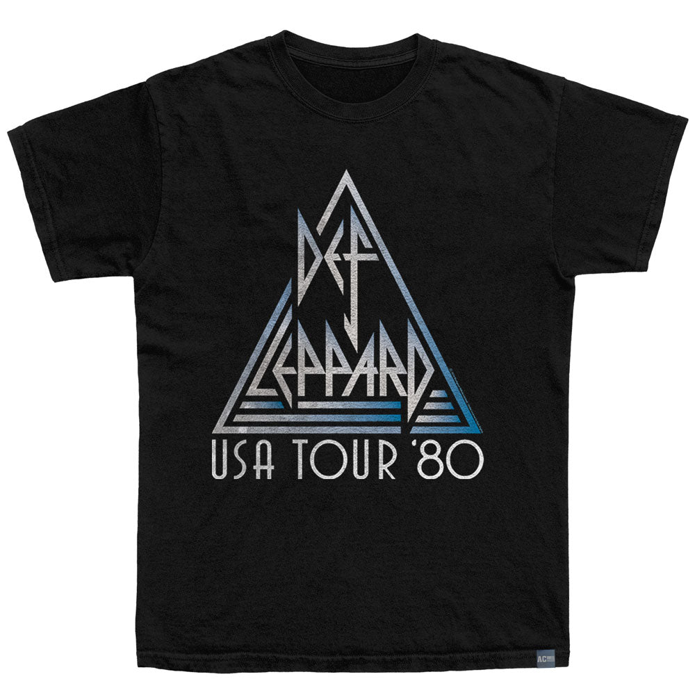 DEF LEPPARD Made in USA T-Shirt, USA TOUR 80