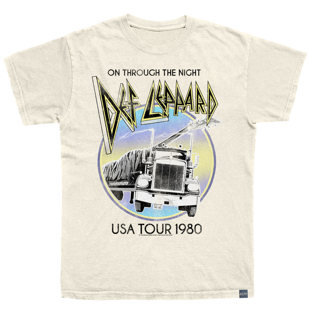 DEF LEPPARD Made in USA T-Shirt, ON THROUGH THE NIGHT