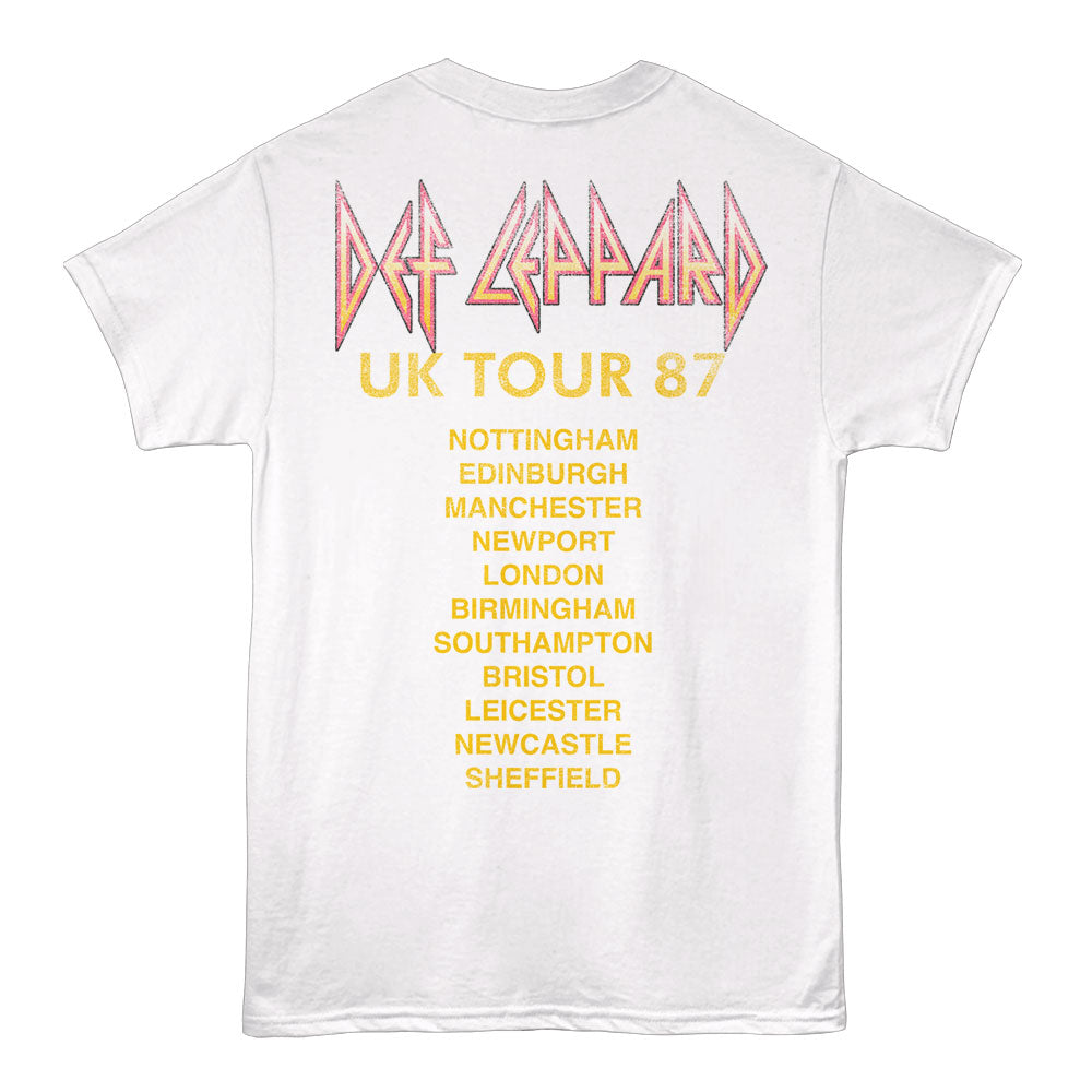 DEF LEPPARD Eye-Catching T-Shirt, UK TOUR 87