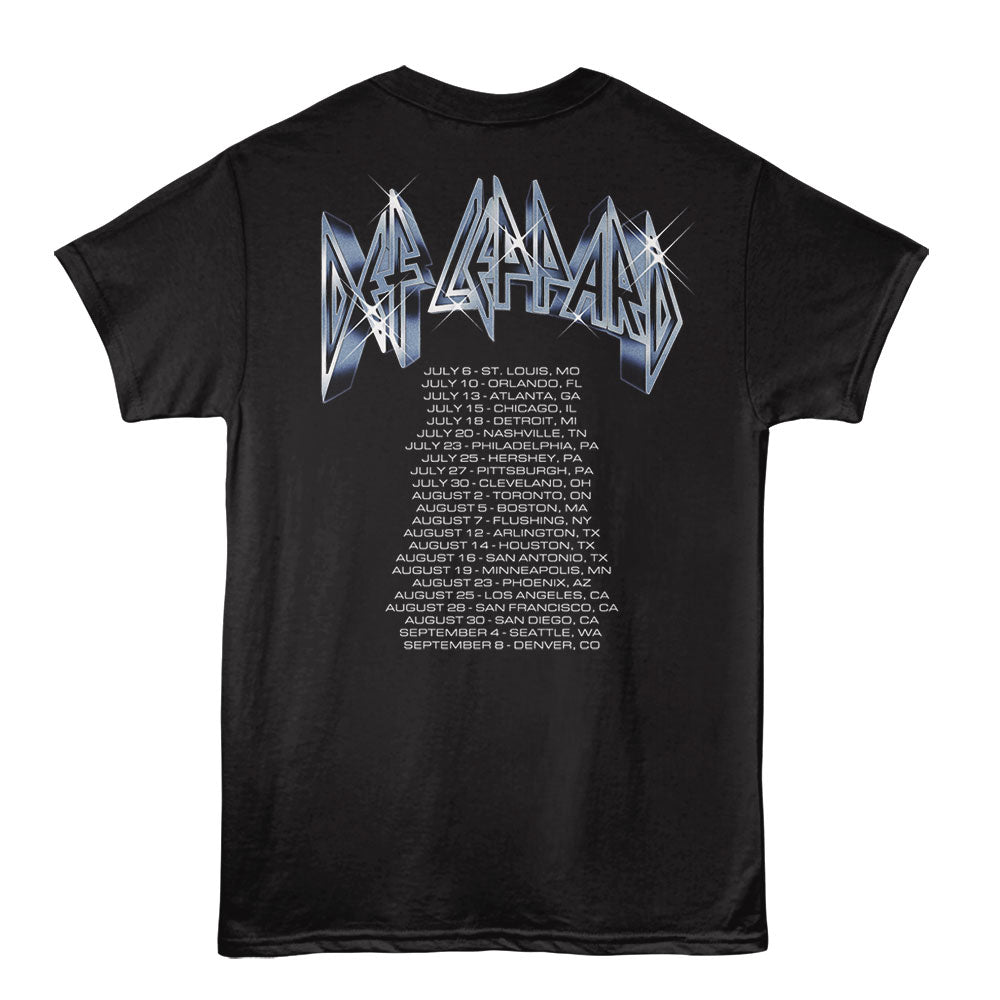 DEF LEPPARD Eye-Catching T-Shirt, SUMMER STADIUM TOUR