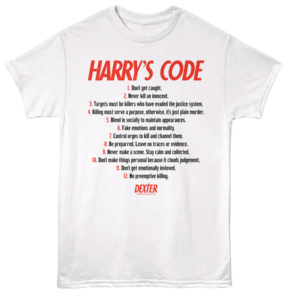 DEXTER Eye-Catching T-Shirt, HARRYS CODE