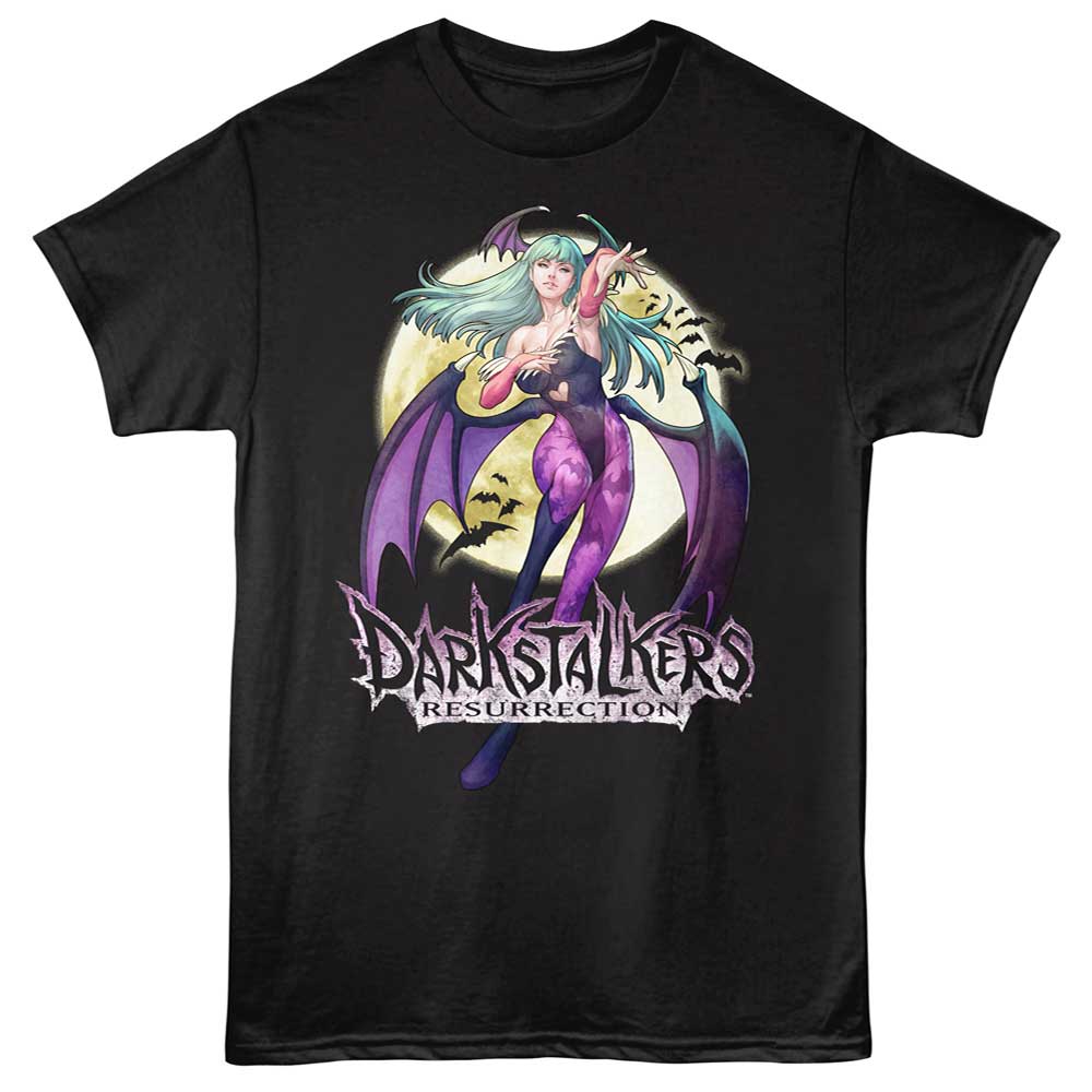 DARKSTALKERS Eye-Catching T-Shirt, MORRIGAN REACH